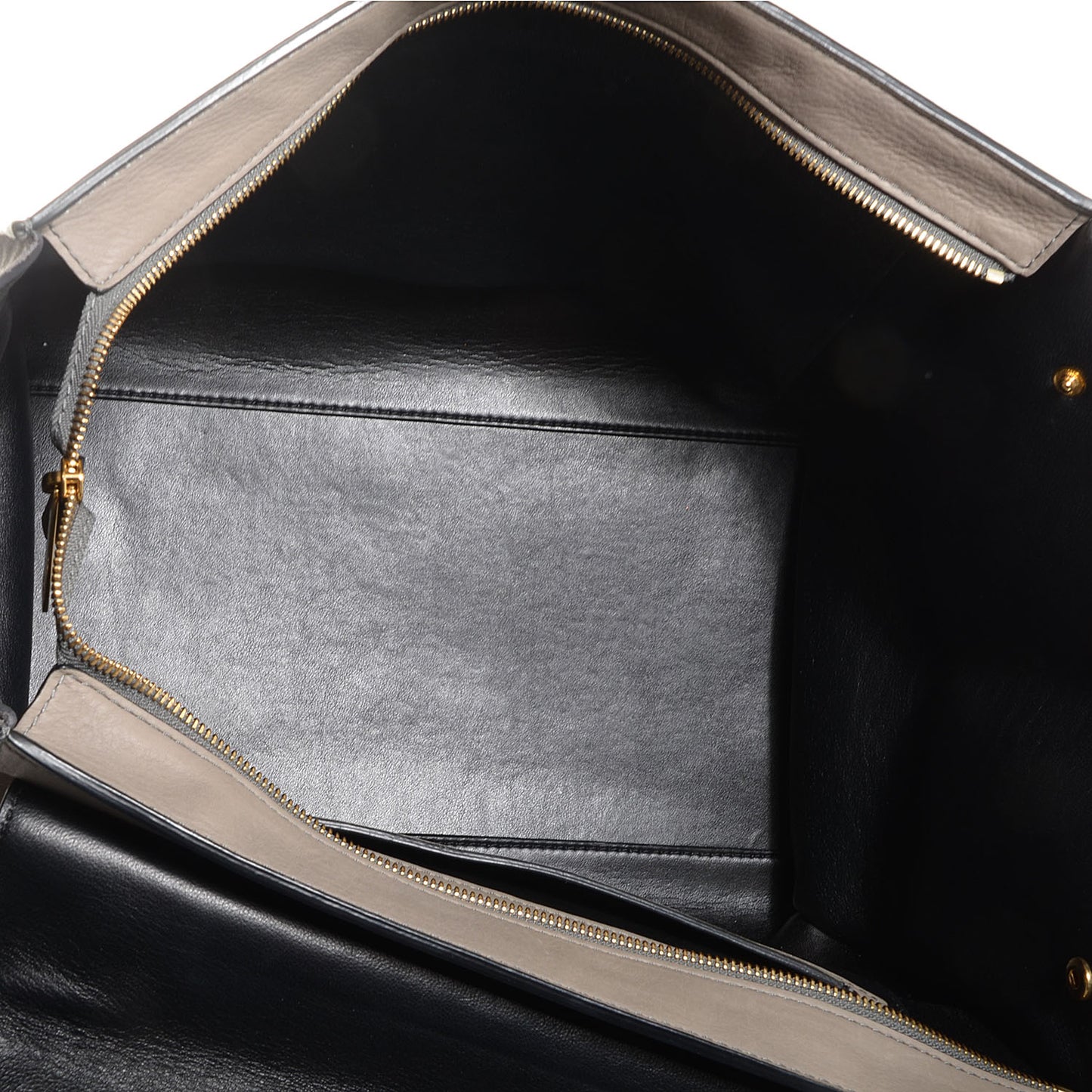Calfskin Suede Large Trapeze Smoke