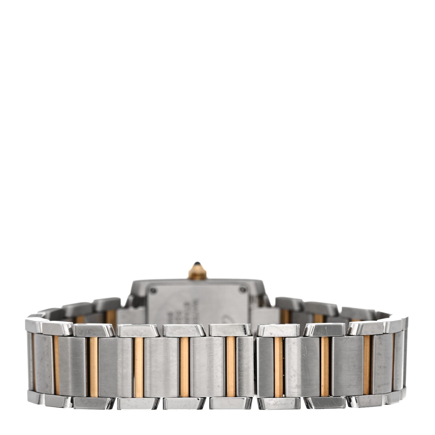 Stainless Steel 18K Yellow Gold 20mm Tank Francaise Quartz Watch