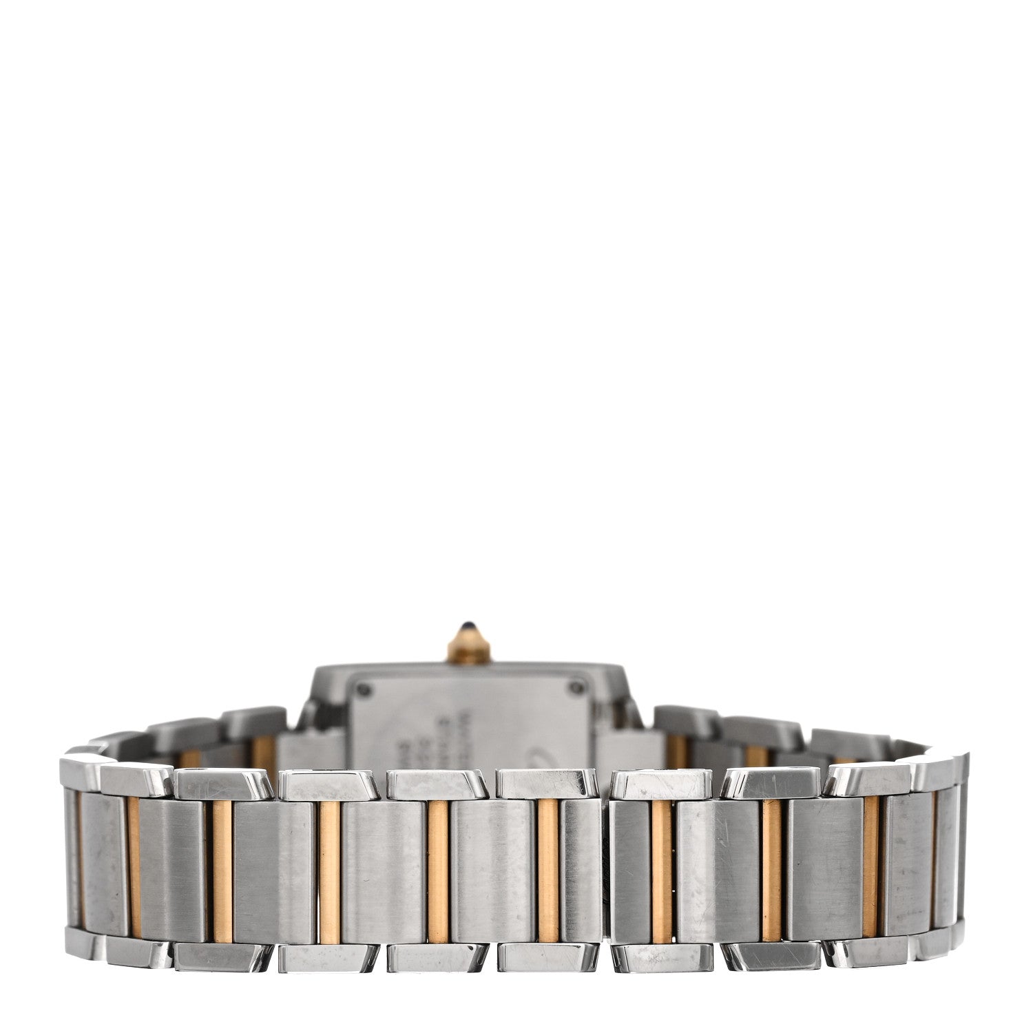 Cartier Stainless Steel 18K Yellow Gold 20mm Tank Francaise Quartz Watch 3 of 4