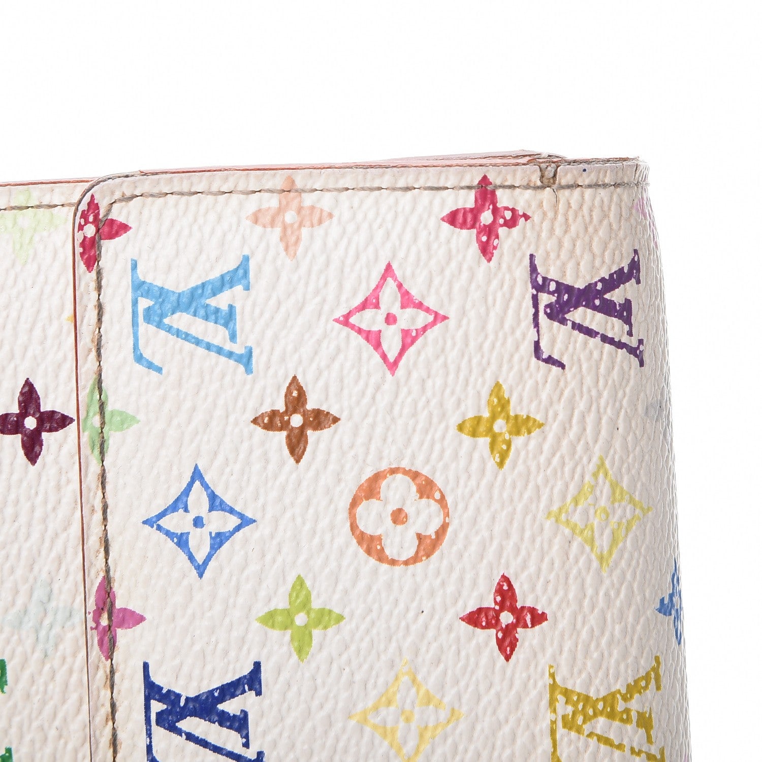 Louis Vuitton Monogram Multicolor Sarah Wallet White 17 of 21