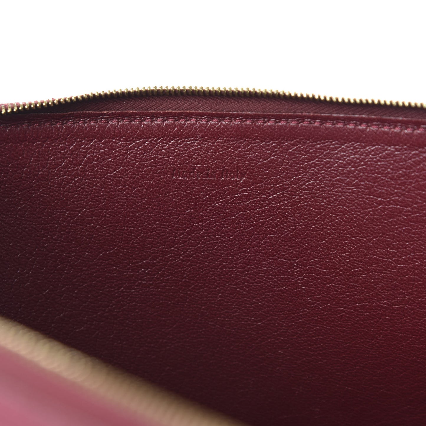 Lambskin Bicolor Computer Case Light Burgundy Navy