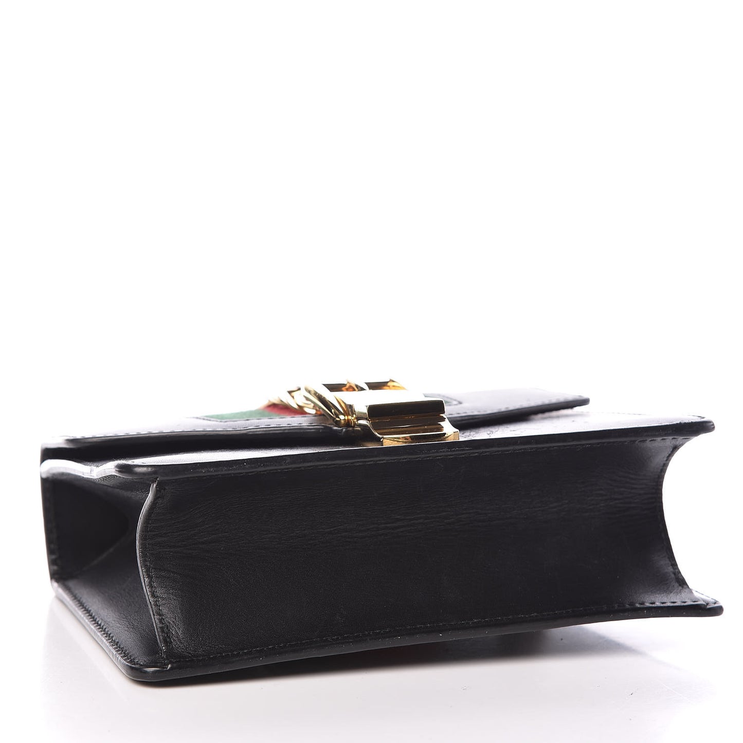 Calfskin Mini Sylvie Chain Shoulder Bag Black