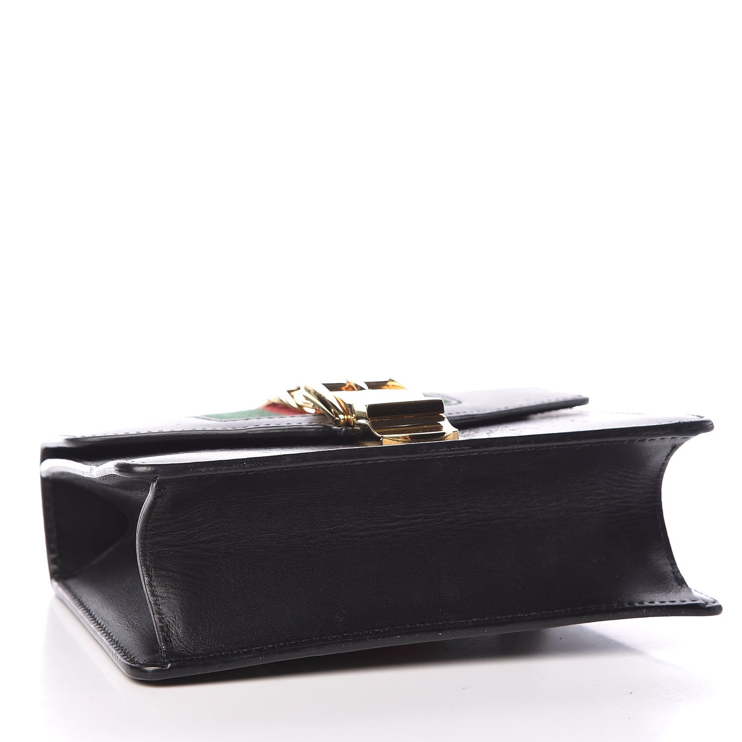 Gucci Calfskin Mini Sylvie Chain Shoulder Bag Black 4 of 19