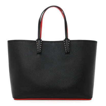 Christian Louboutin Calfskin Empire Spikes Large East West Cabata Tote Black 1 of 14