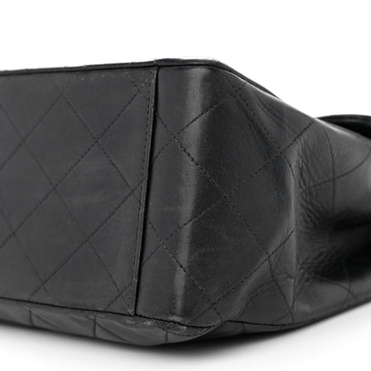 Chanel Lambskin Quilted XL Jumbo Single Flap Black 11 of 19