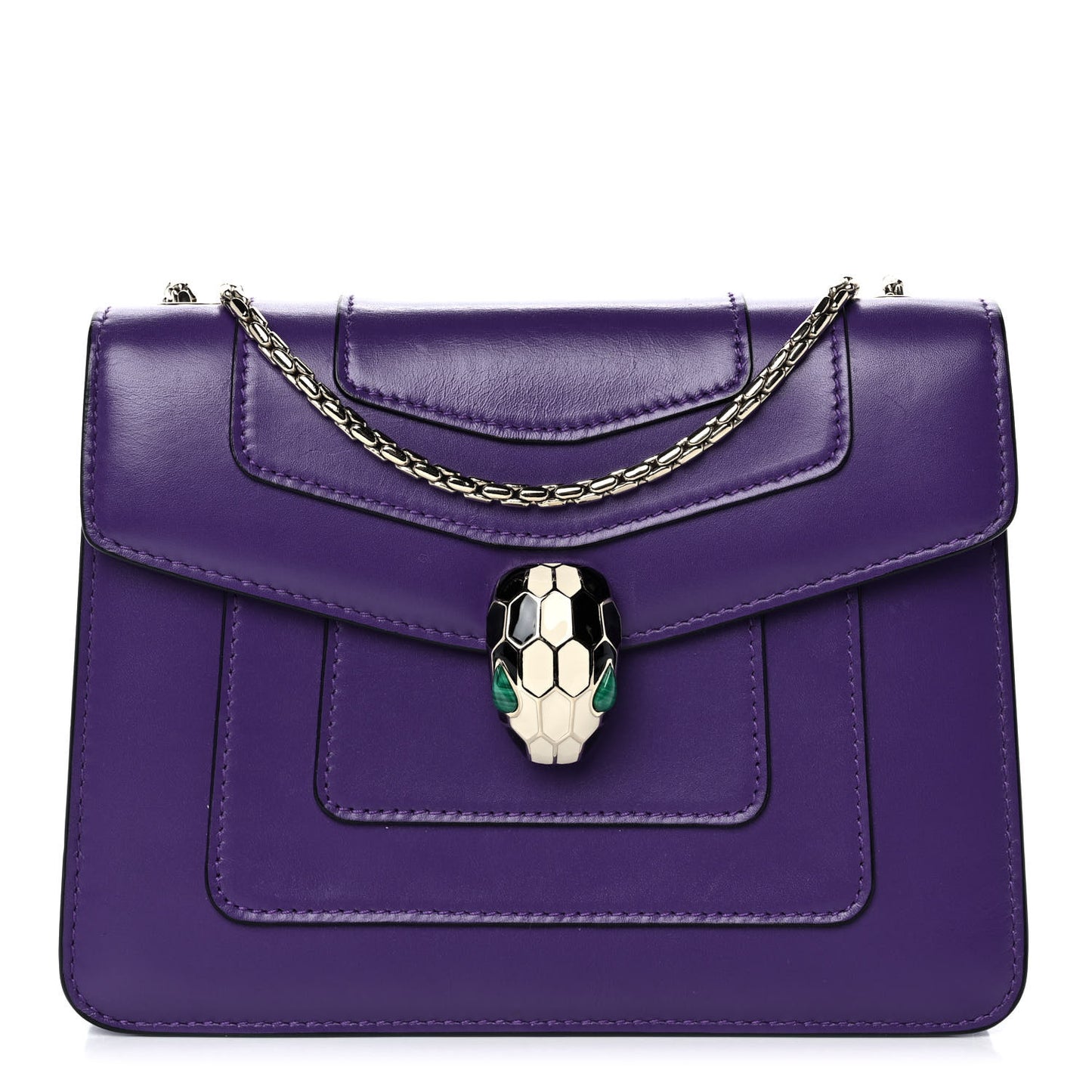 Calfskin Serpenti Forever Crossbody Bag Amethyst