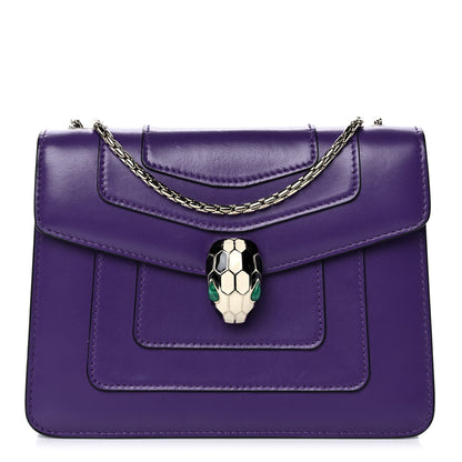 Bulgari Calfskin Serpenti Forever Crossbody Bag Amethyst 1 of 14