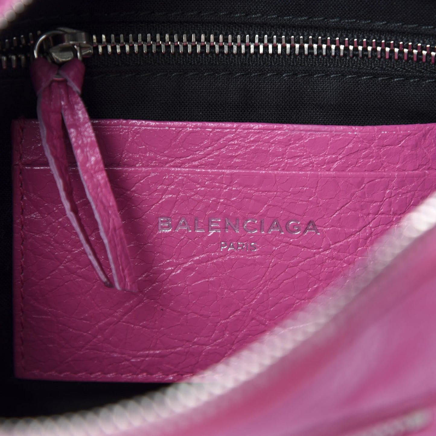 Agneau Arena Classic Silver Hardware XS Reporter Crossbody Rose Flamingo