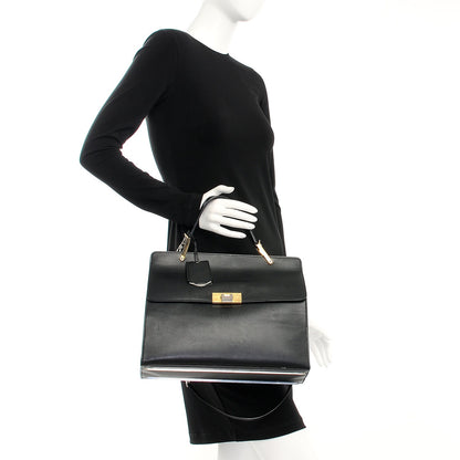 Balenciaga Smooth Calfskin Le Dix M Cartable Shoulder Bag Black 3 of 8