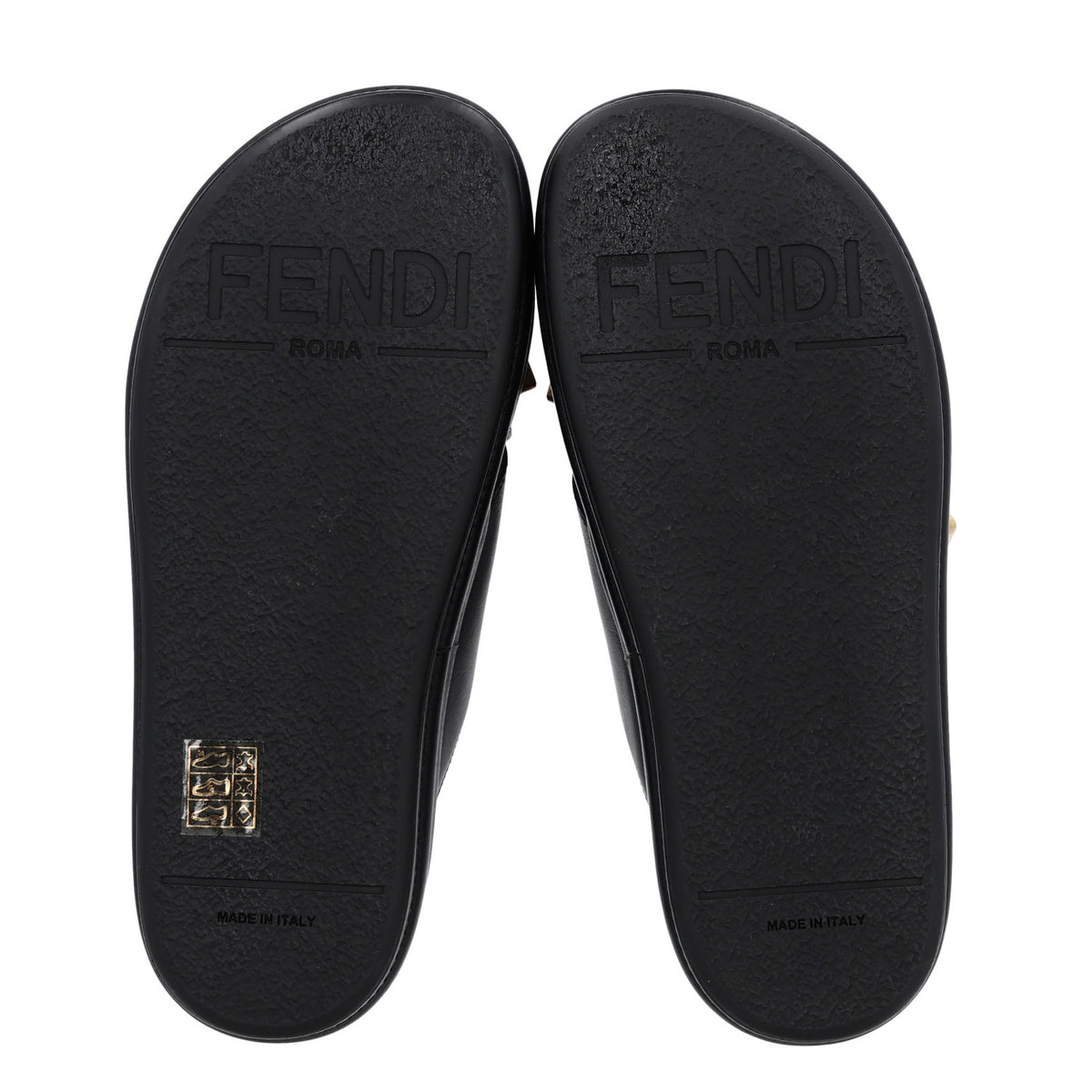 Fendi Vitello Womens Fendigraphy Slide Sandals 36 Black 7 of 11