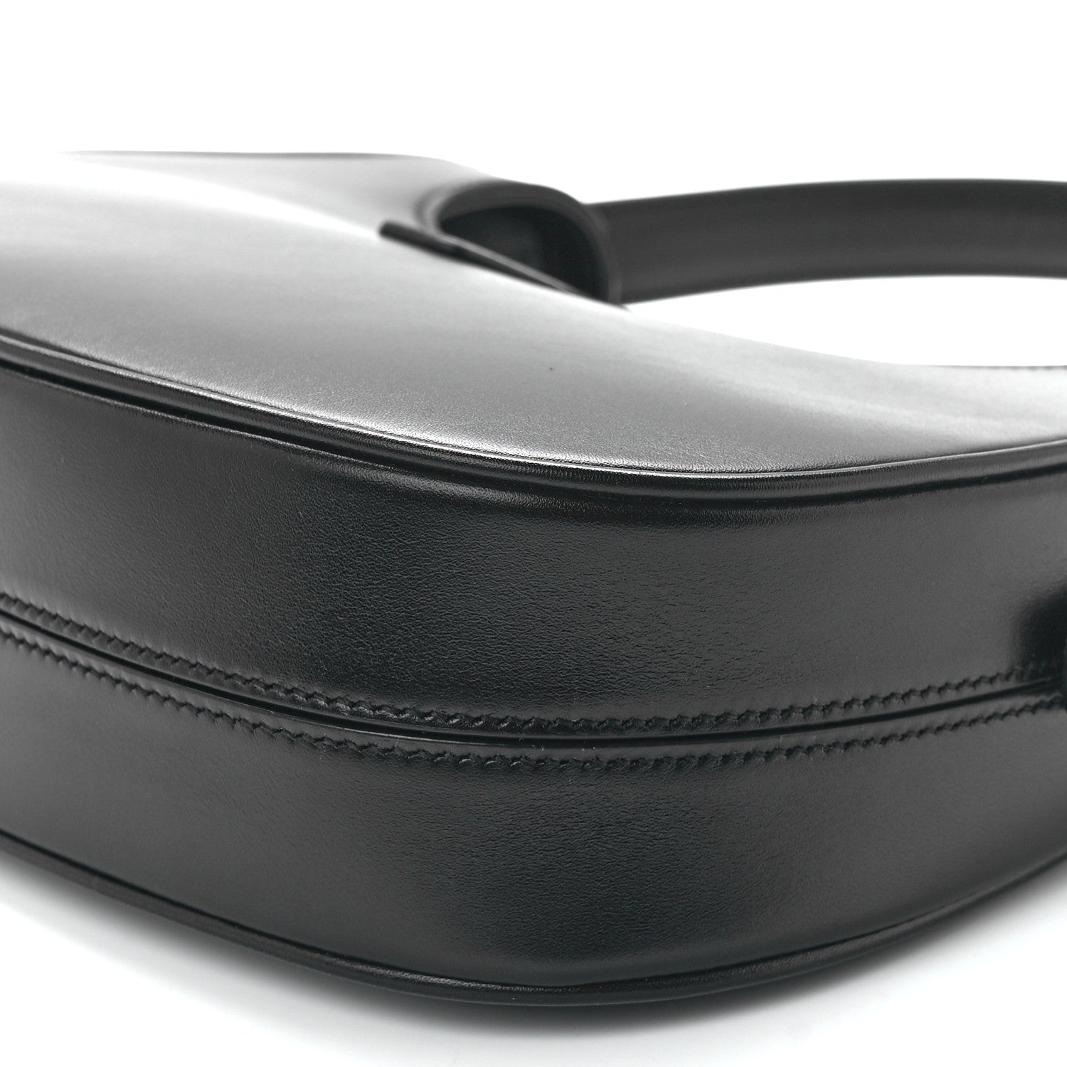 Saint Laurent Shiny Calfskin Le Fermoir Hobo Black 12 of 12