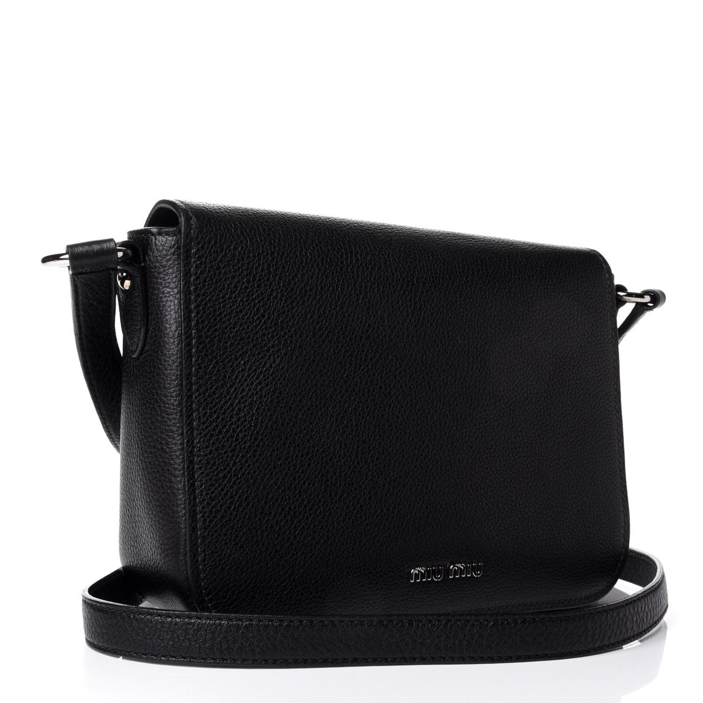 Vitello Phenix Madras Shoulder Bag Black