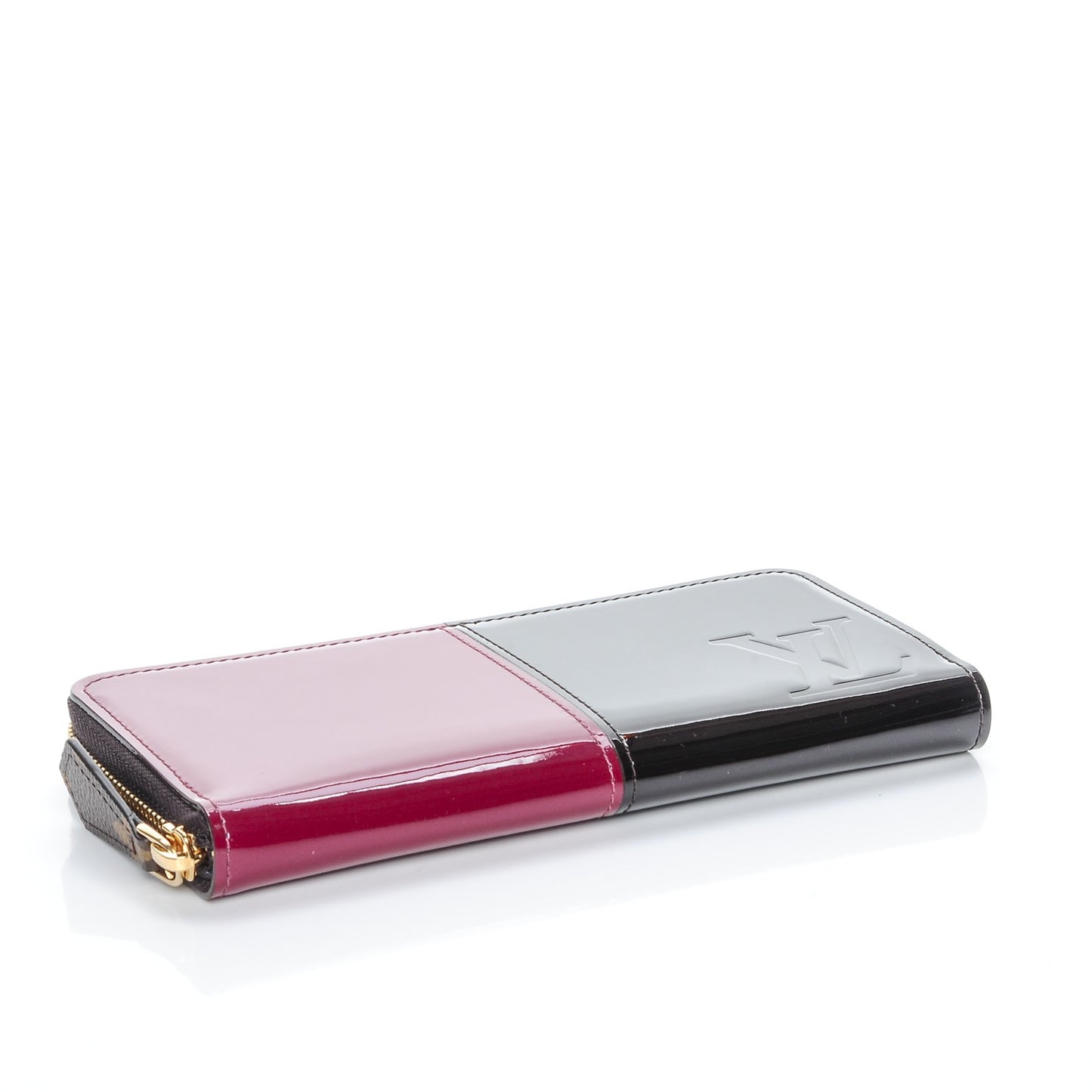 Patent Miroir Clemence Wallet Magenta Black