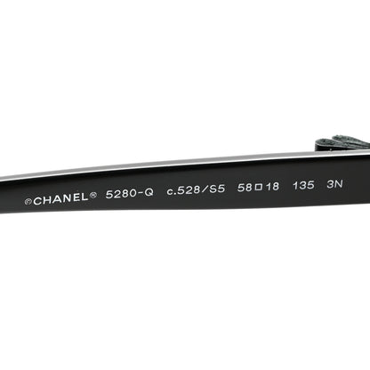 Chanel Acetate CC Bow Sunglasses 5280-Q Beige Black 5 of 9