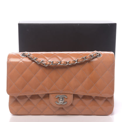Chanel Patent Quilted Medium Double Flap Orange 16 of 16