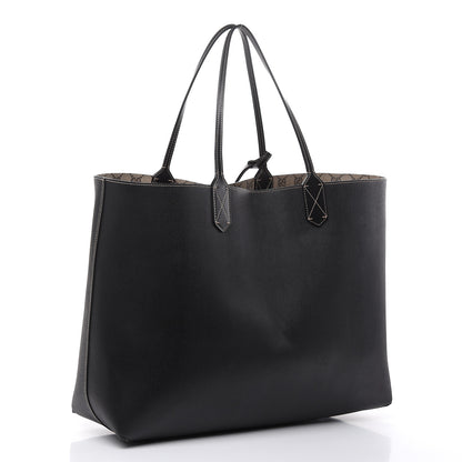 Gucci GG Supreme Monogram Large Reversible Tote Beige Black 5 of 19