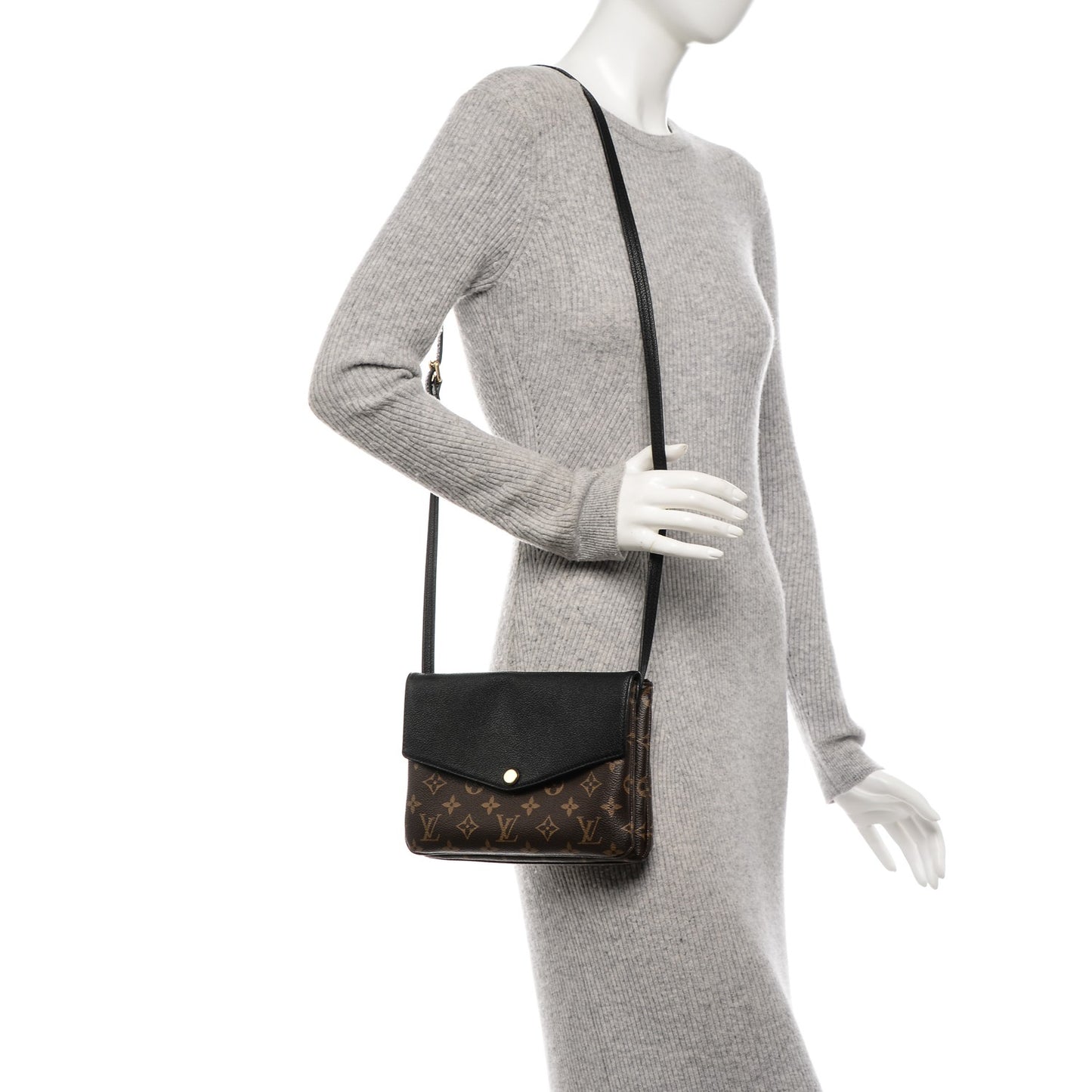 Monogram Twice Pochette Black
