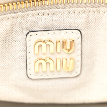 Miu Miu Nappa Ivy Bag Travertine Stone 6 of 11