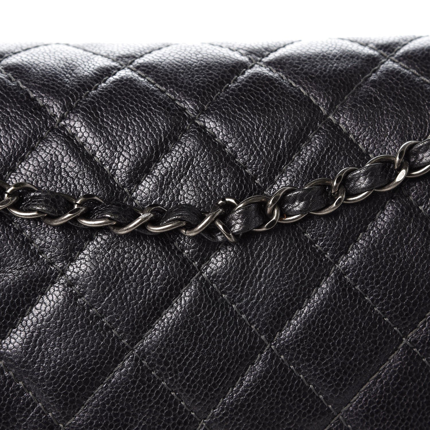 Chanel Iridescent Caviar Quilted Large Flap Grey 8 of 8