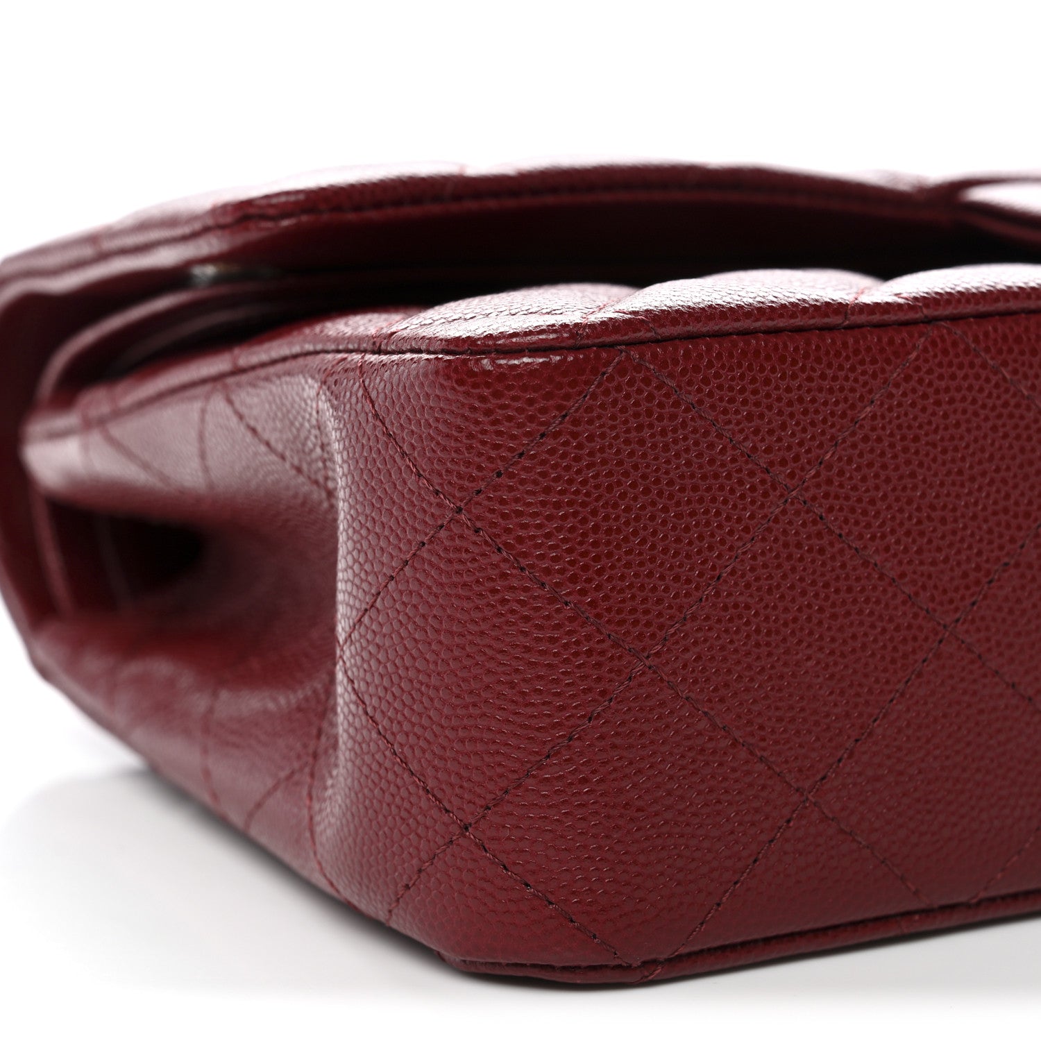 Chanel Caviar Quilted Medium Double Flap Red 9 of 11