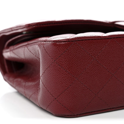 Chanel Caviar Quilted Medium Double Flap Red 9 of 11