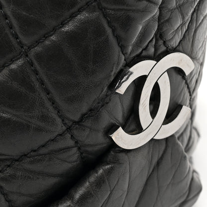 Chanel Aged Calfskin Vintage Ligne Lady Braid Tote Black 12 of 14