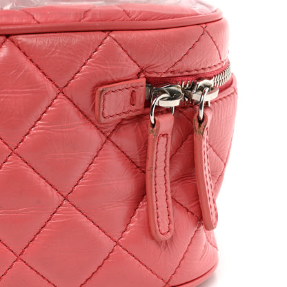Chanel Crumpled Calfskin PVC Quilted Flap Pink 11 of 20