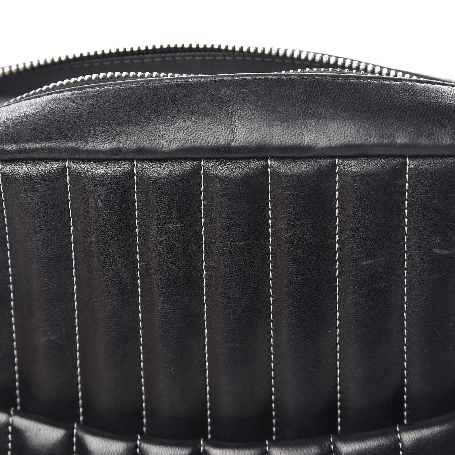 Chanel Lambskin Vertical Quilted Mademoiselle Camera Case Black 13 of 21