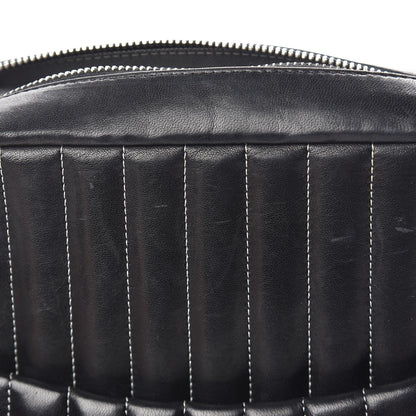 Chanel Lambskin Vertical Quilted Mademoiselle Camera Case Black 13 of 21
