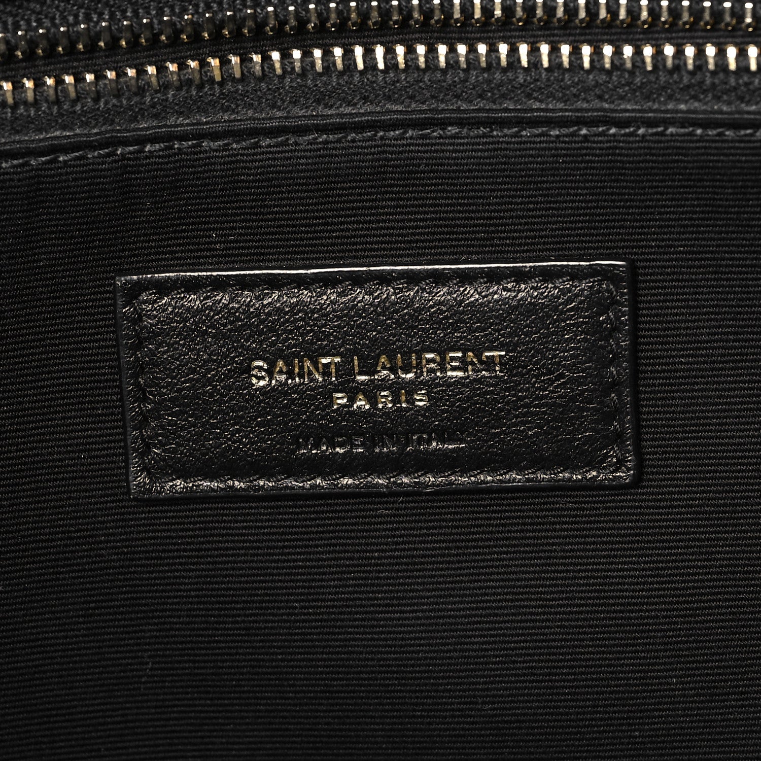 Saint Laurent Crinkled Calfskin Quilted East West Shopping Tote Black 6 of 10