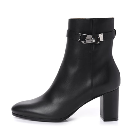 Hermes Calfskin Saint Germain Ankle Boots 37 Black 1 of 10