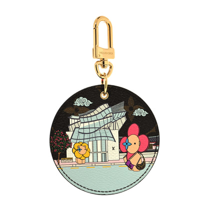 Louis Vuitton Monogram 2022 Christmas Animation Seoul Bag Charm Key Ring Light Pink 1 of 3
