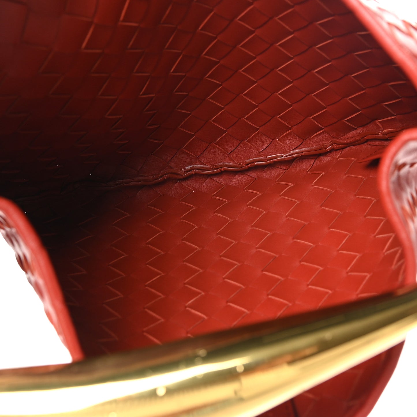 Nappa Intrecciato Sardine Bag Red