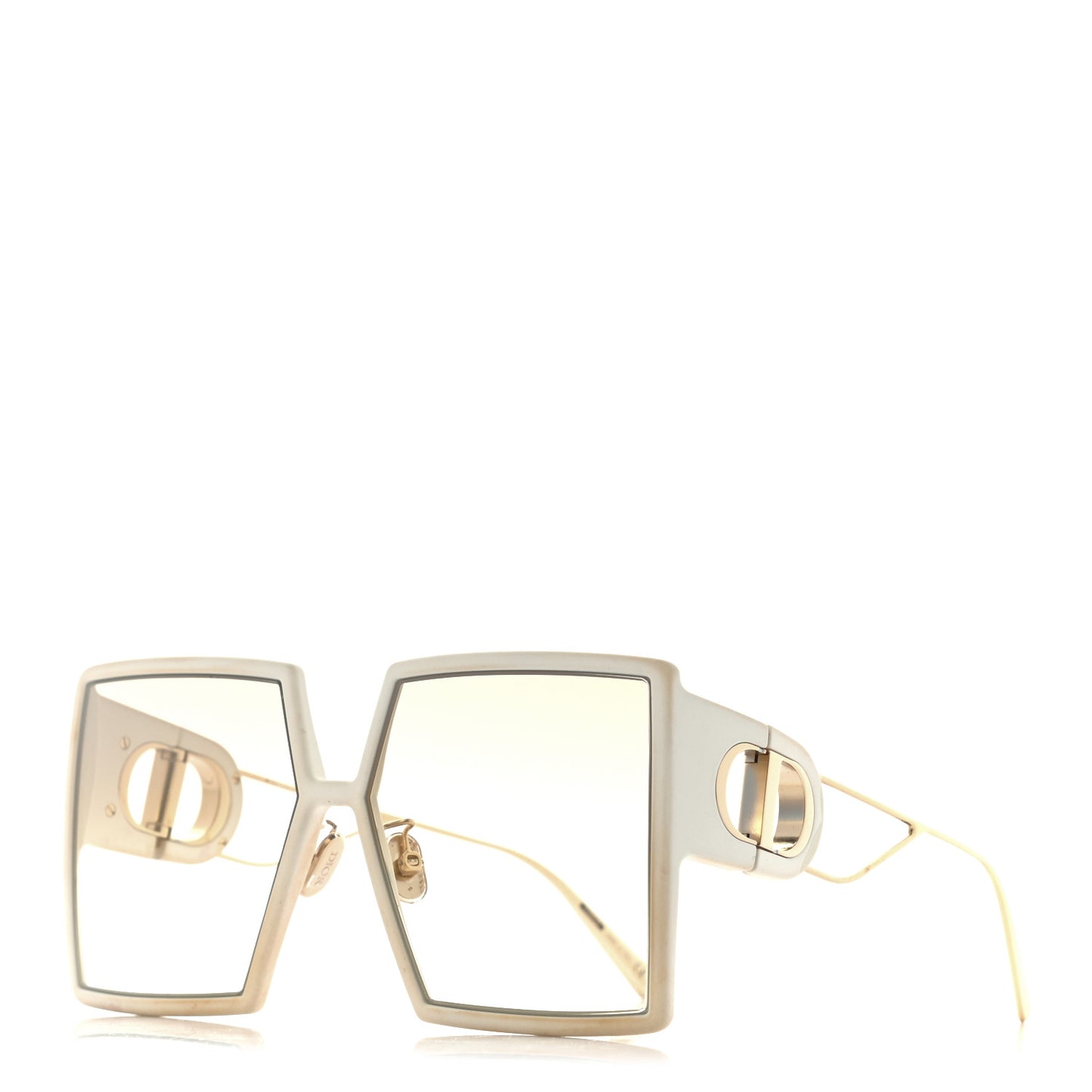 Square 30 Montaigne Sunglasses White
