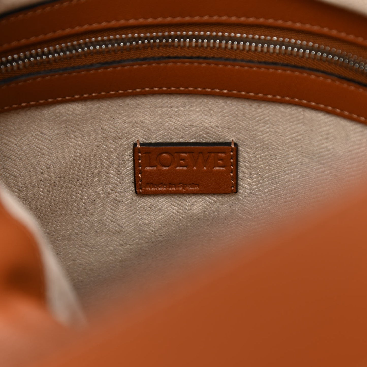 Calfskin Large Flamenco Knot Bag Warm Desert