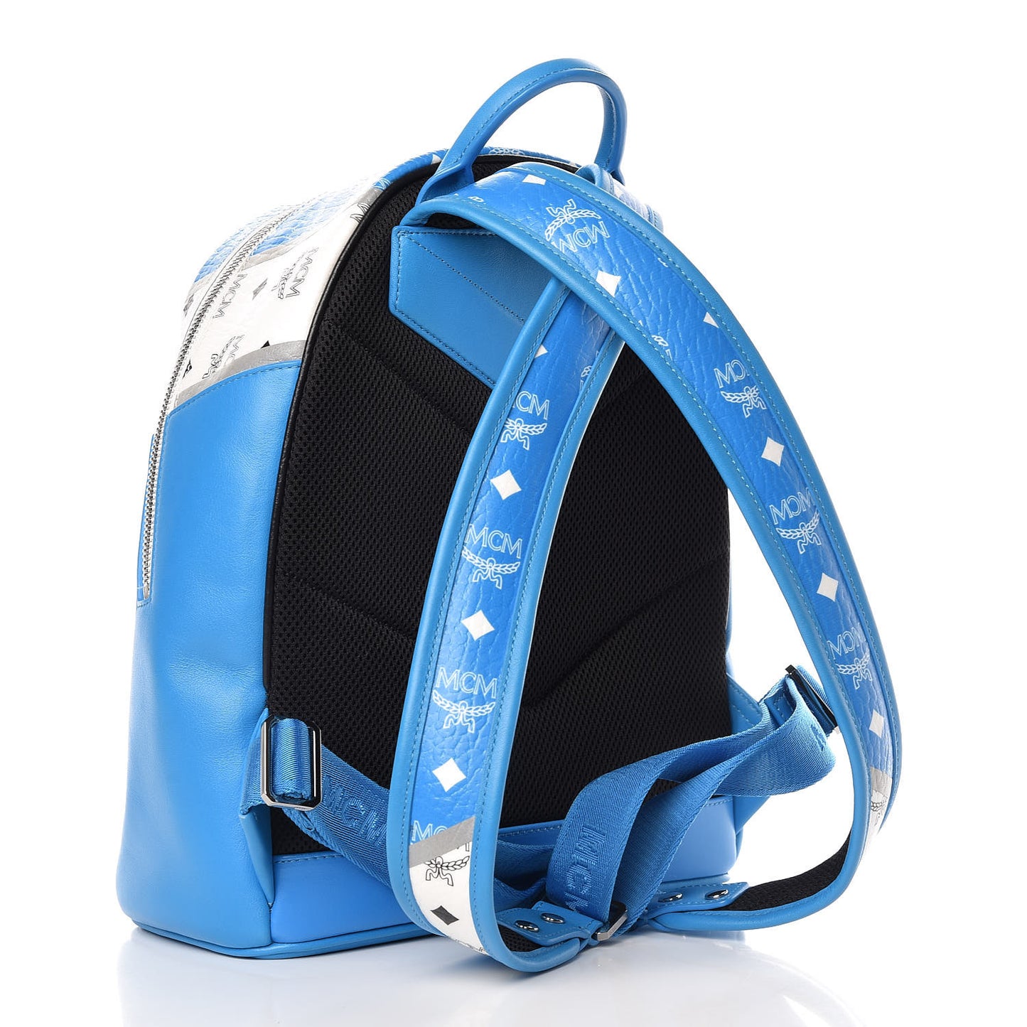 Visetos Medium Stark Move Colorblock Backpack White Blue