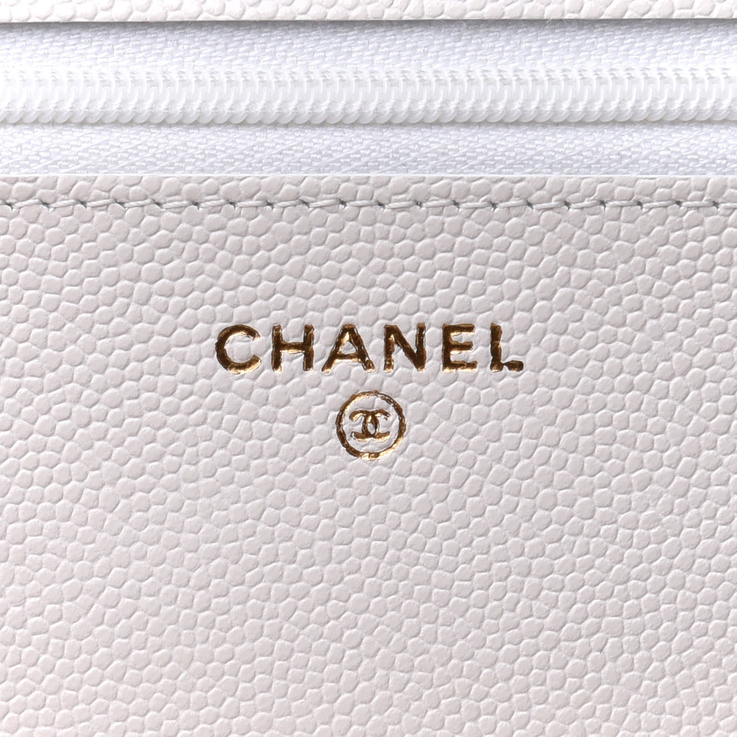 Chanel Caviar Quilted Wallet On Chain WOC White 6 of 12