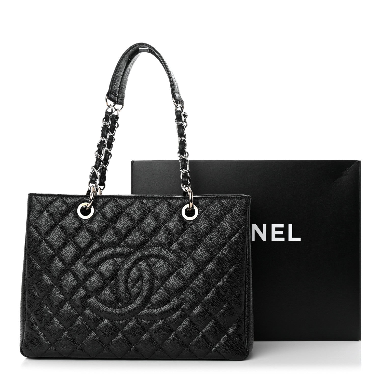 Chanel Caviar Quilted Grand Shopping Tote GST Black 14 of 14