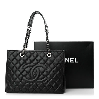 Chanel Caviar Quilted Grand Shopping Tote GST Black 14 of 14