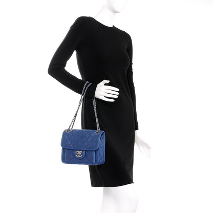 Chanel Caviar Quilted Mini French Riviera Flap Blue 3 of 12