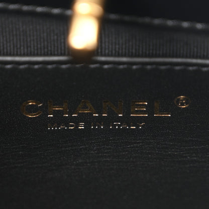 Chanel Shiny Lambskin Pearl Small Shopping Bag Black 11 of 21