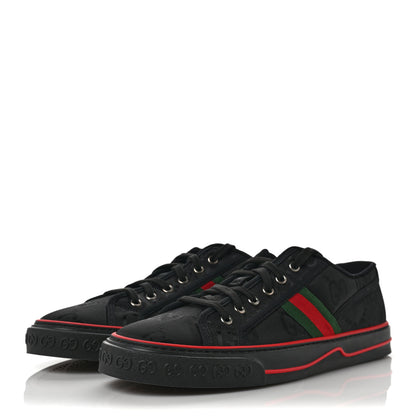 Gucci Econyl Nylon Web Monogram Off The Grid Mens 1977 Tennis Sneakers 11 Black 3 of 7