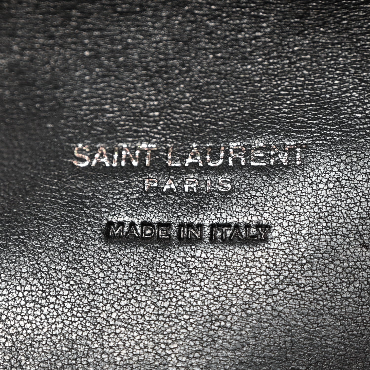 Saint Laurent Lambskin Monogram Loulou Puffer Pouch Clutch Black 6 of 7