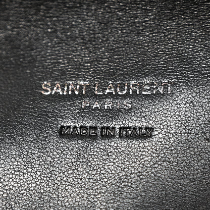 Saint Laurent Lambskin Monogram Loulou Puffer Pouch Clutch Black 6 of 7