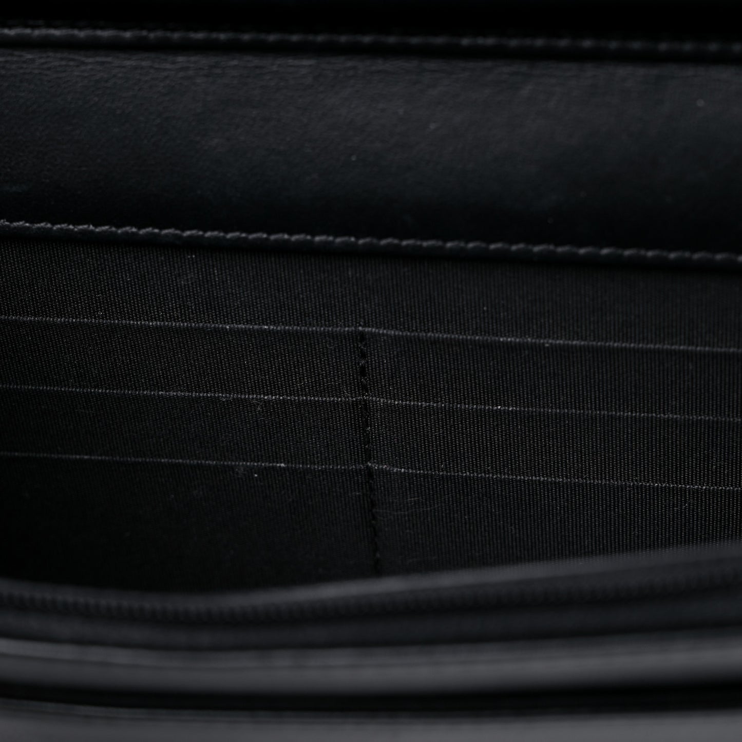 Caviar Quilted Boy Wallet On Chain WOC Black