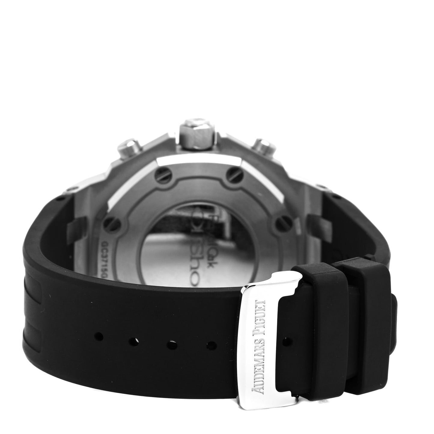 Stainless Steel Rubber Diamond 37mm Royal Oak Offshore Chronograph Automatic Watch Black 26231ST.ZZ.D002CA.01