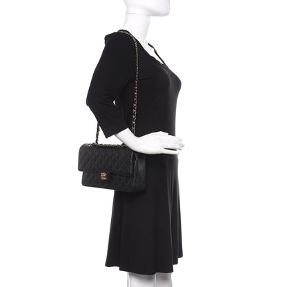 Chanel Caviar Quilted Medium Double Flap Black 2 of 10