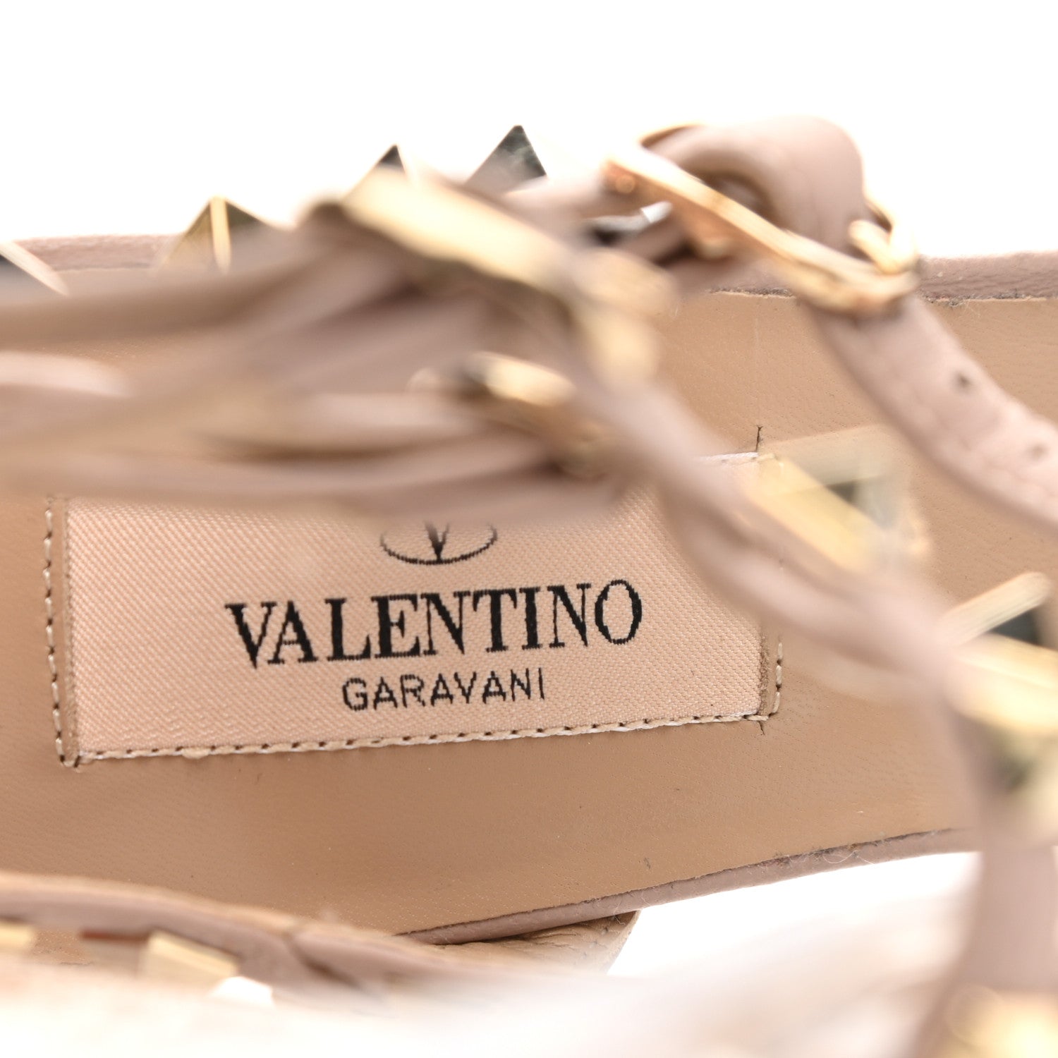 Valentino Garavani Patent Rockstud Ankle Strap 65mm Pumps 37 Water Rose Poudre 7 of 8