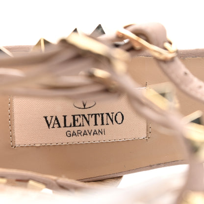 Valentino Garavani Patent Rockstud Ankle Strap 65mm Pumps 37 Water Rose Poudre 7 of 8