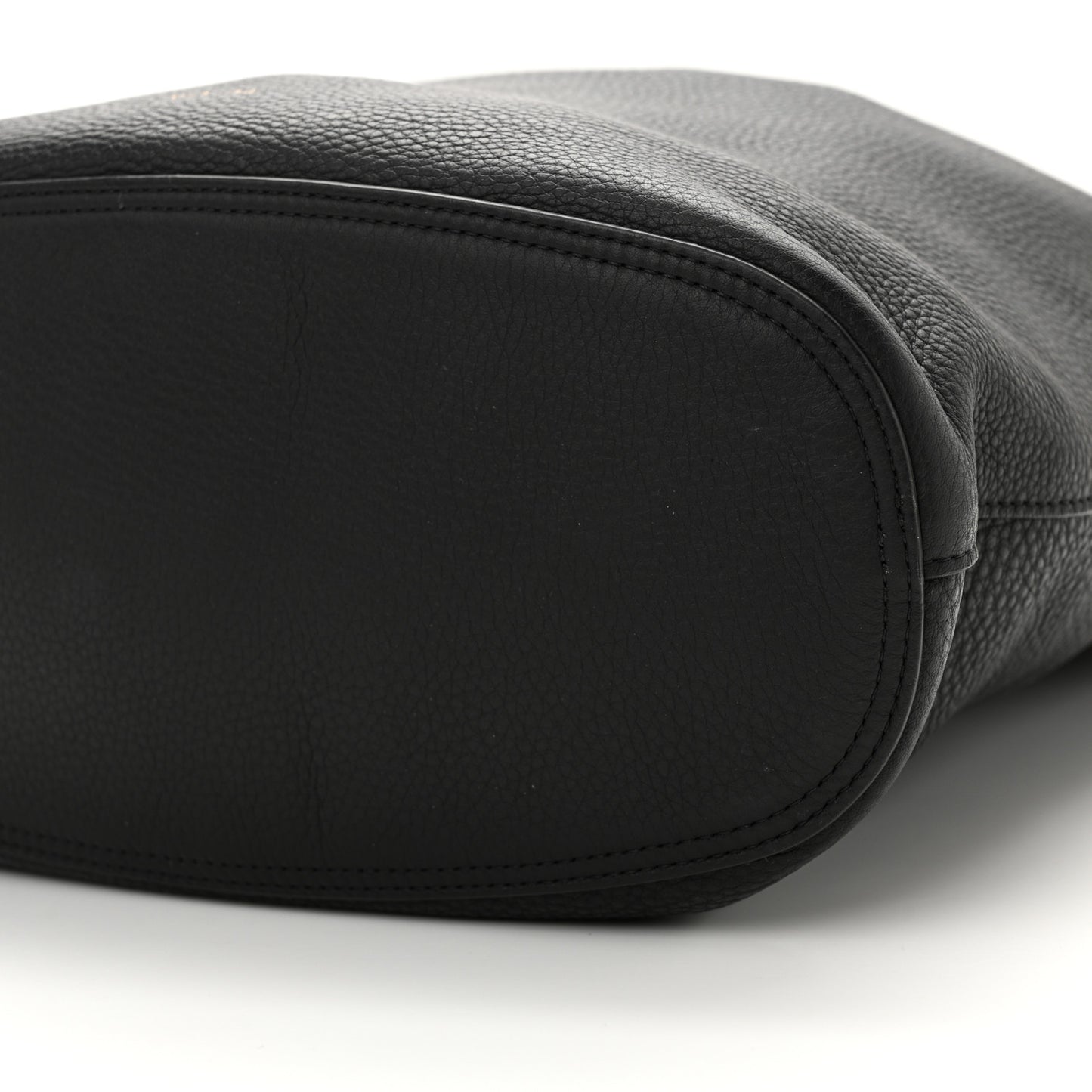 Grained Calfskin Bindle Three Bag Black